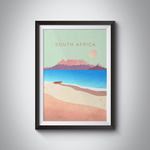 South Africa Minimal Travel Poster