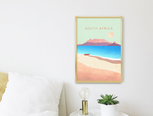 South Africa Minimal Travel Poster