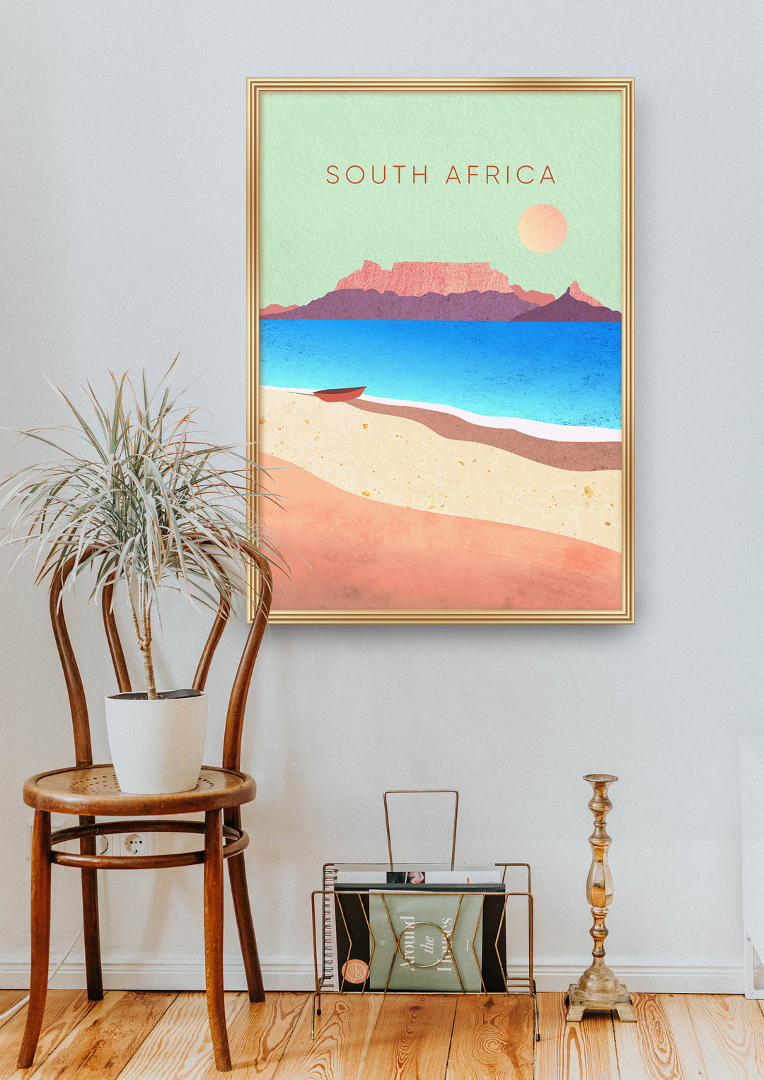 South Africa Minimal Travel Poster