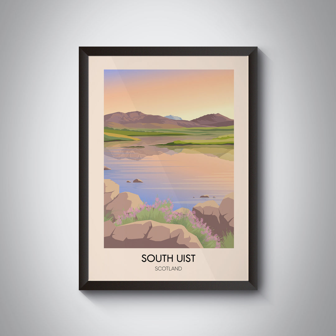 South Uist Scotland Travel Poster