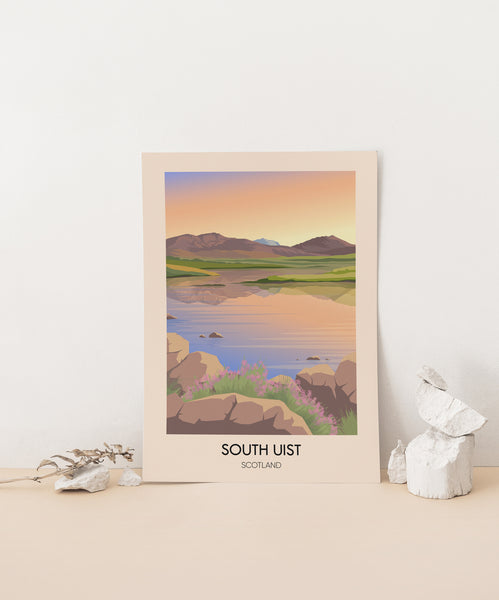 South Uist Scotland Travel Poster