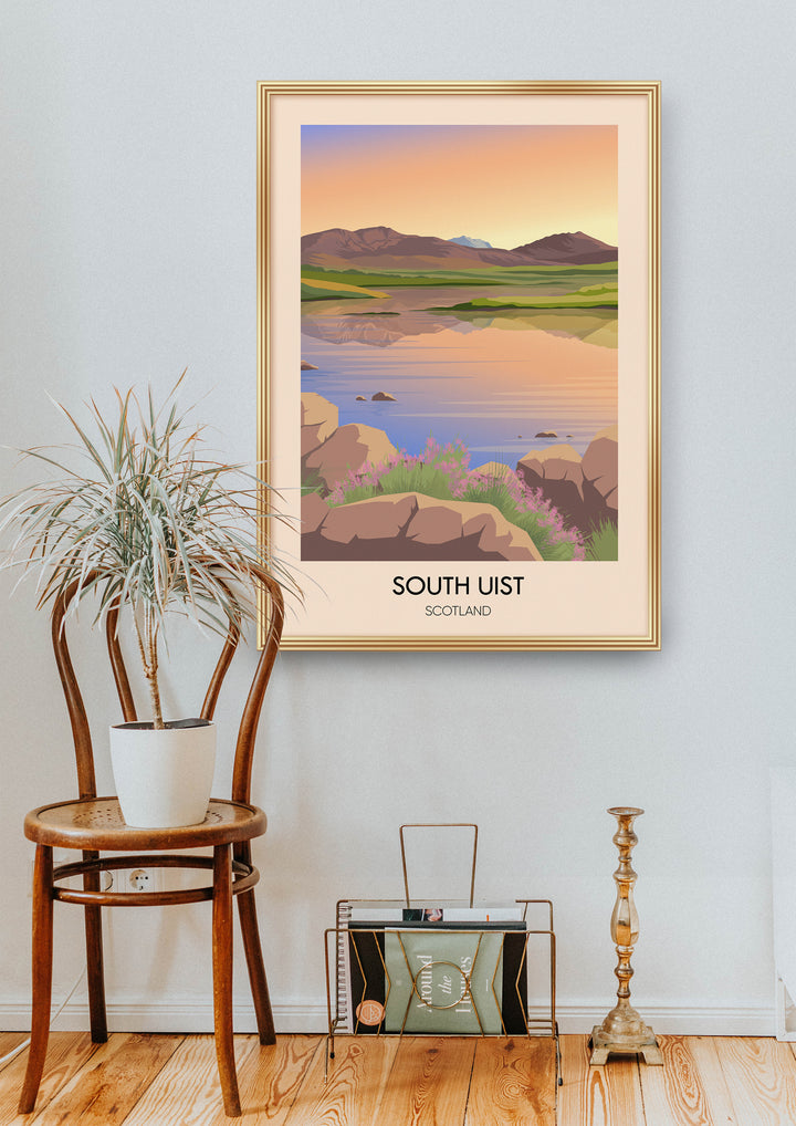 South Uist Scotland Travel Poster