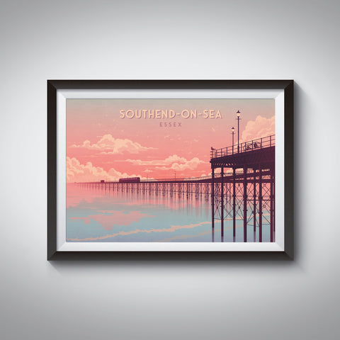 Southend on Sea Essex Seaside Travel Poster