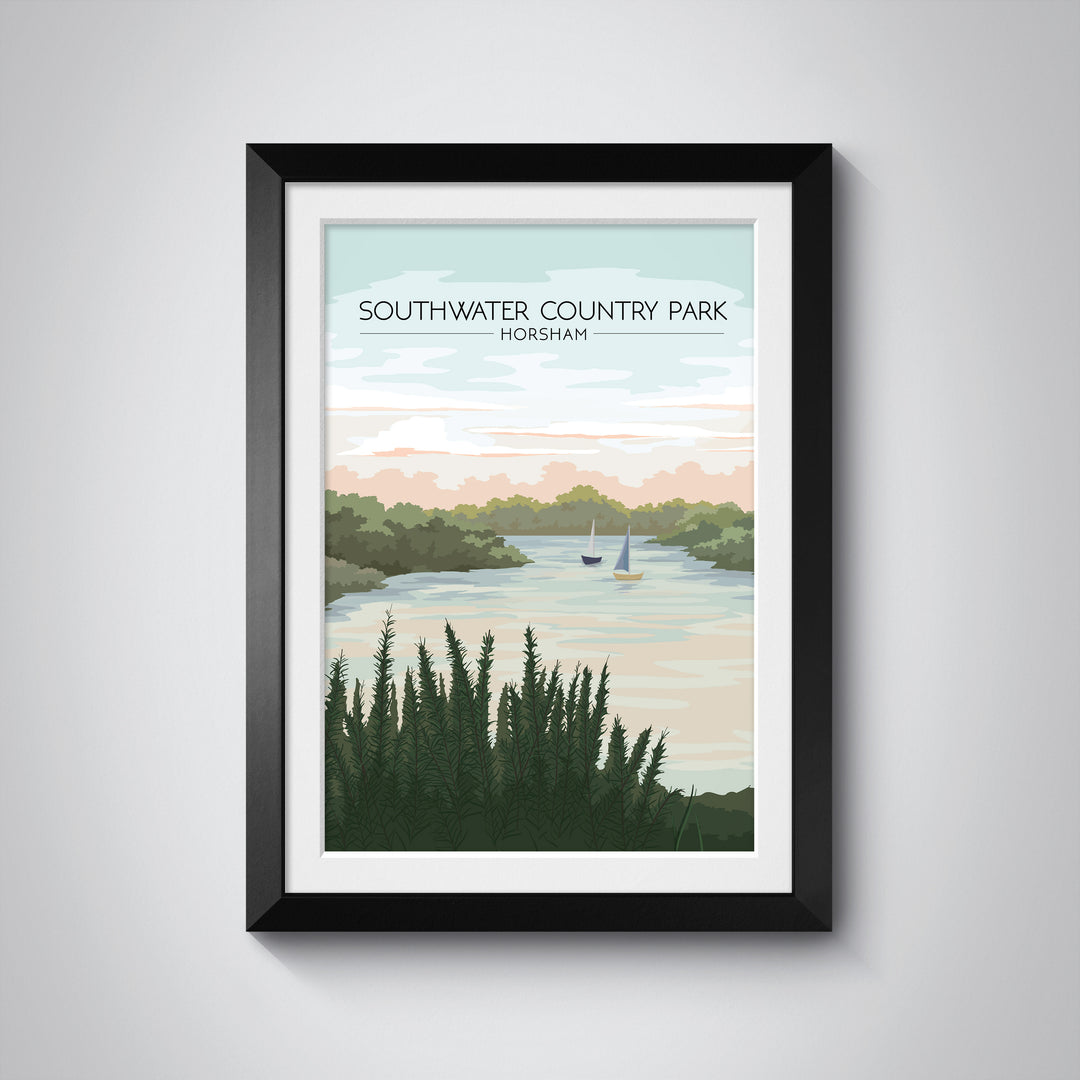 Southwater Country Park Horsham Travel Poster