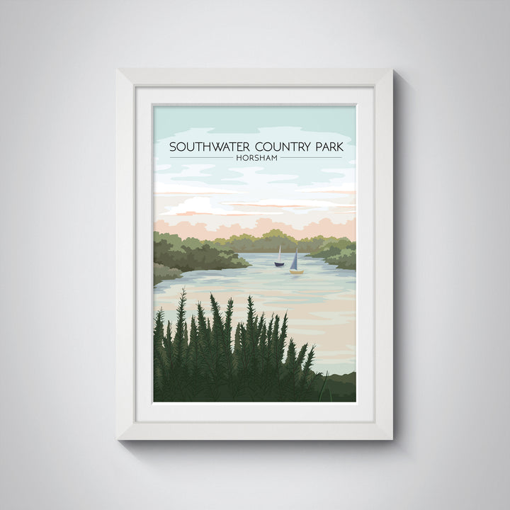 Southwater Country Park Horsham Travel Poster