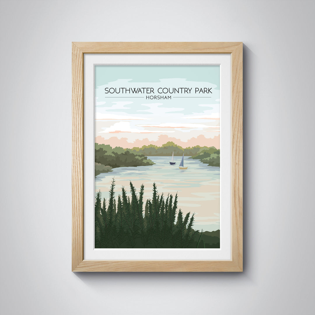 Southwater Country Park Horsham Travel Poster