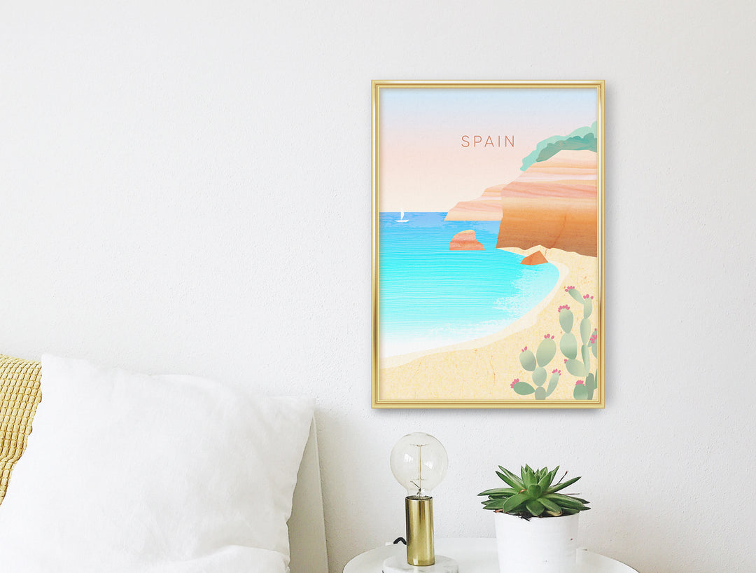 Spain Minimal Travel Poster