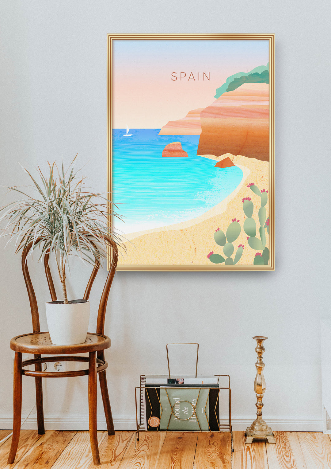 Spain Minimal Travel Poster