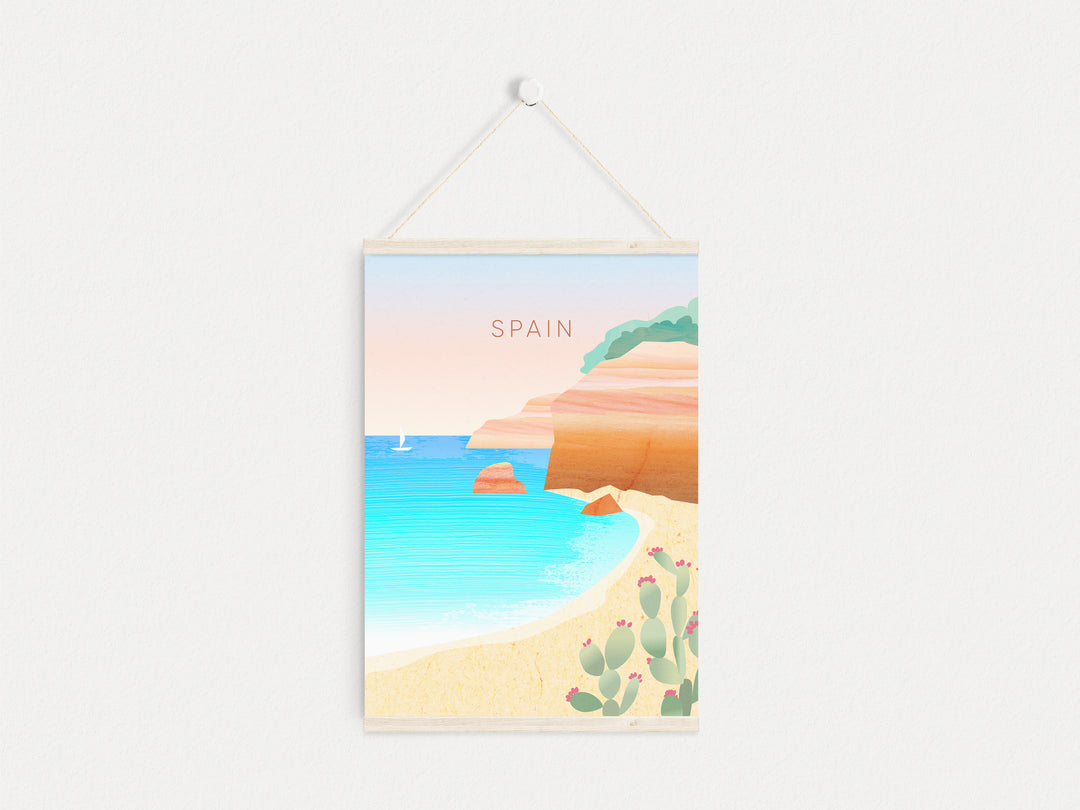 Spain Minimal Travel Poster