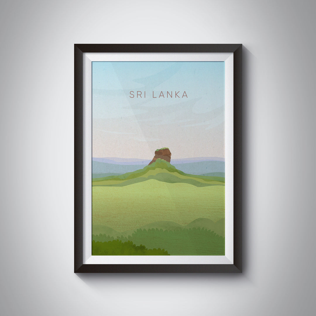 Sri Lanka Minimal Travel Poster