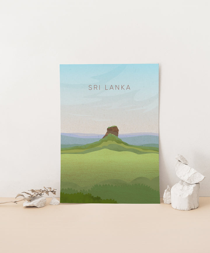 Sri Lanka Minimal Travel Poster