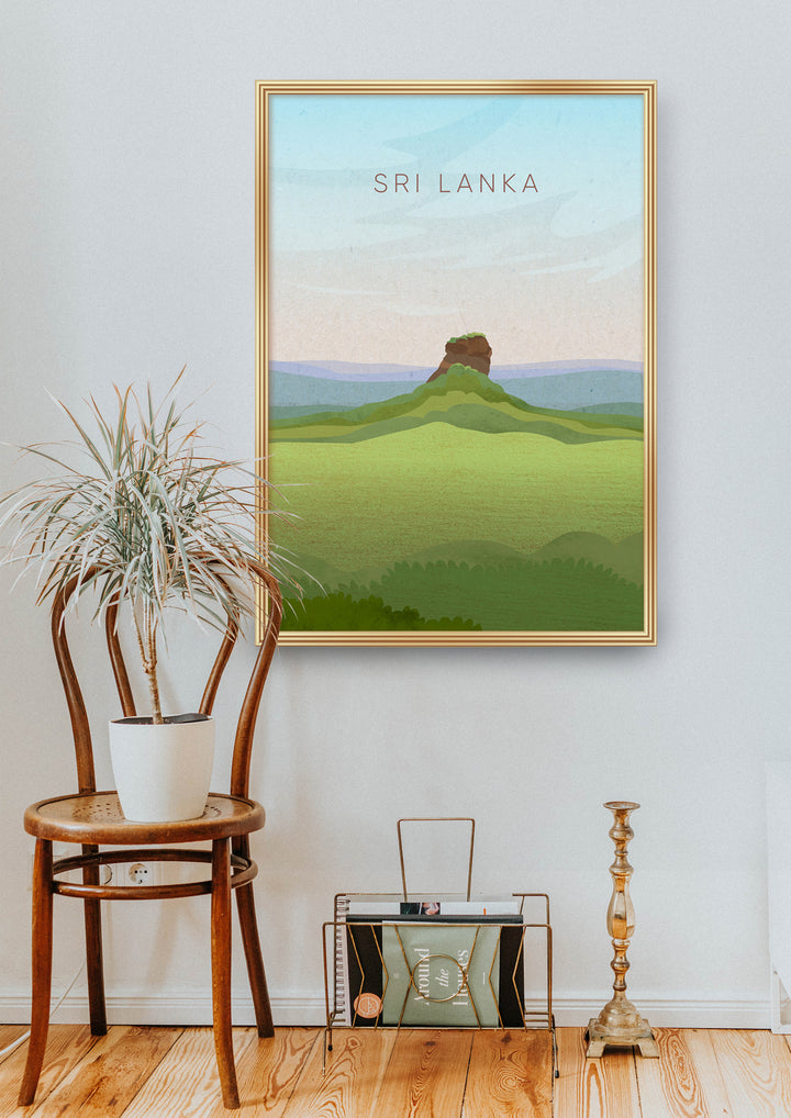 Sri Lanka Minimal Travel Poster