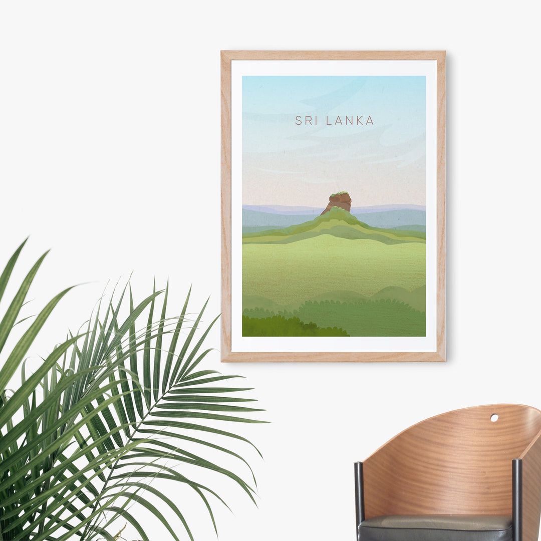 Sri Lanka Minimal Travel Poster