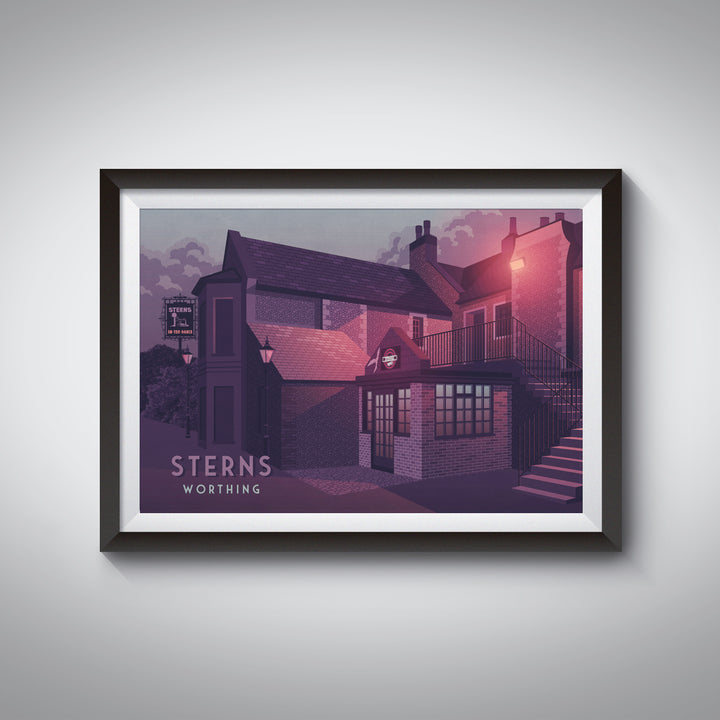 Sterns Nightclub Worthing Poster