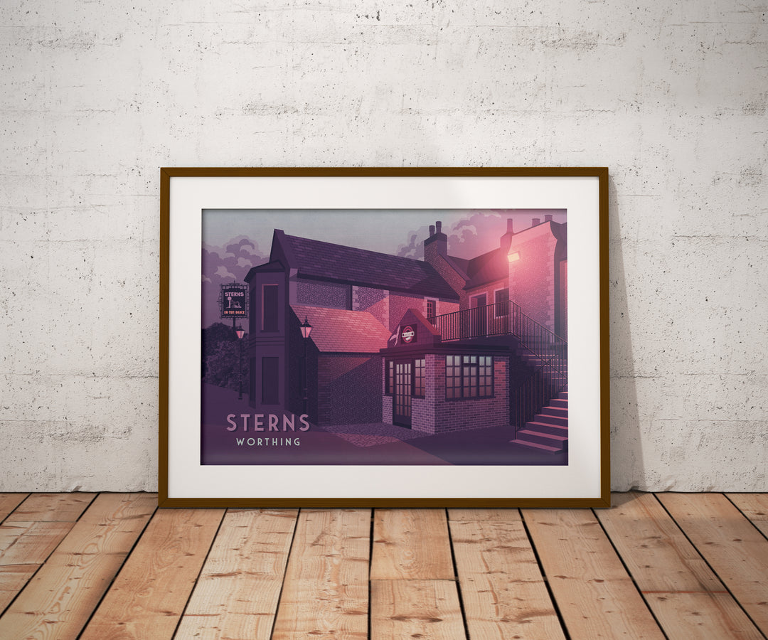 Sterns Nightclub Worthing Poster