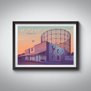Studio 338 Club London Travel Poster