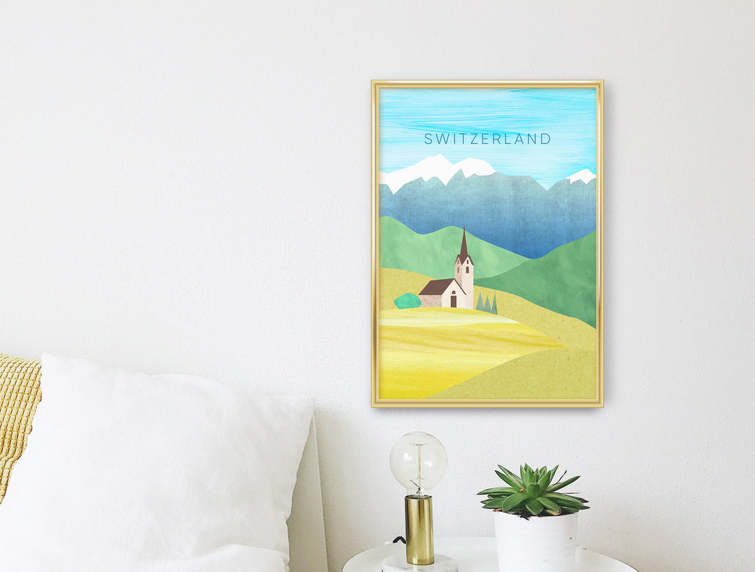 Switzerland Minimal Travel Poster