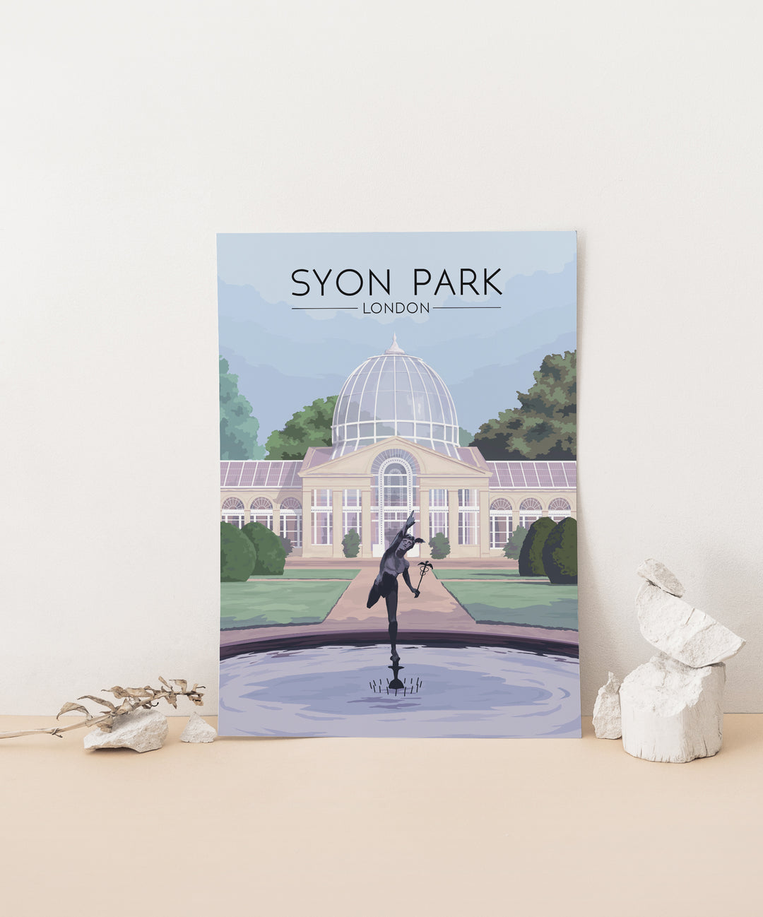 Syon Park London Travel Poster