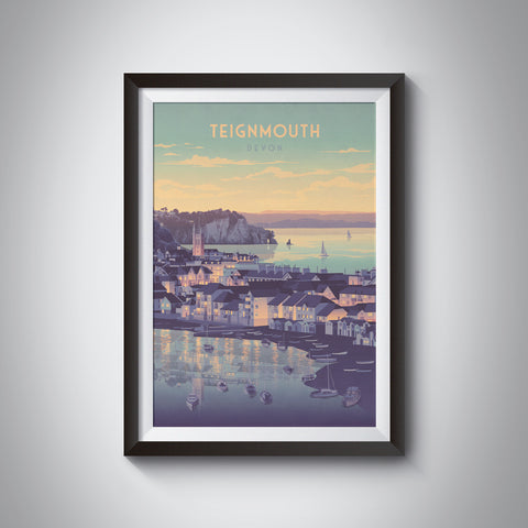 Teignmouth, Devon Seaside Travel Poster