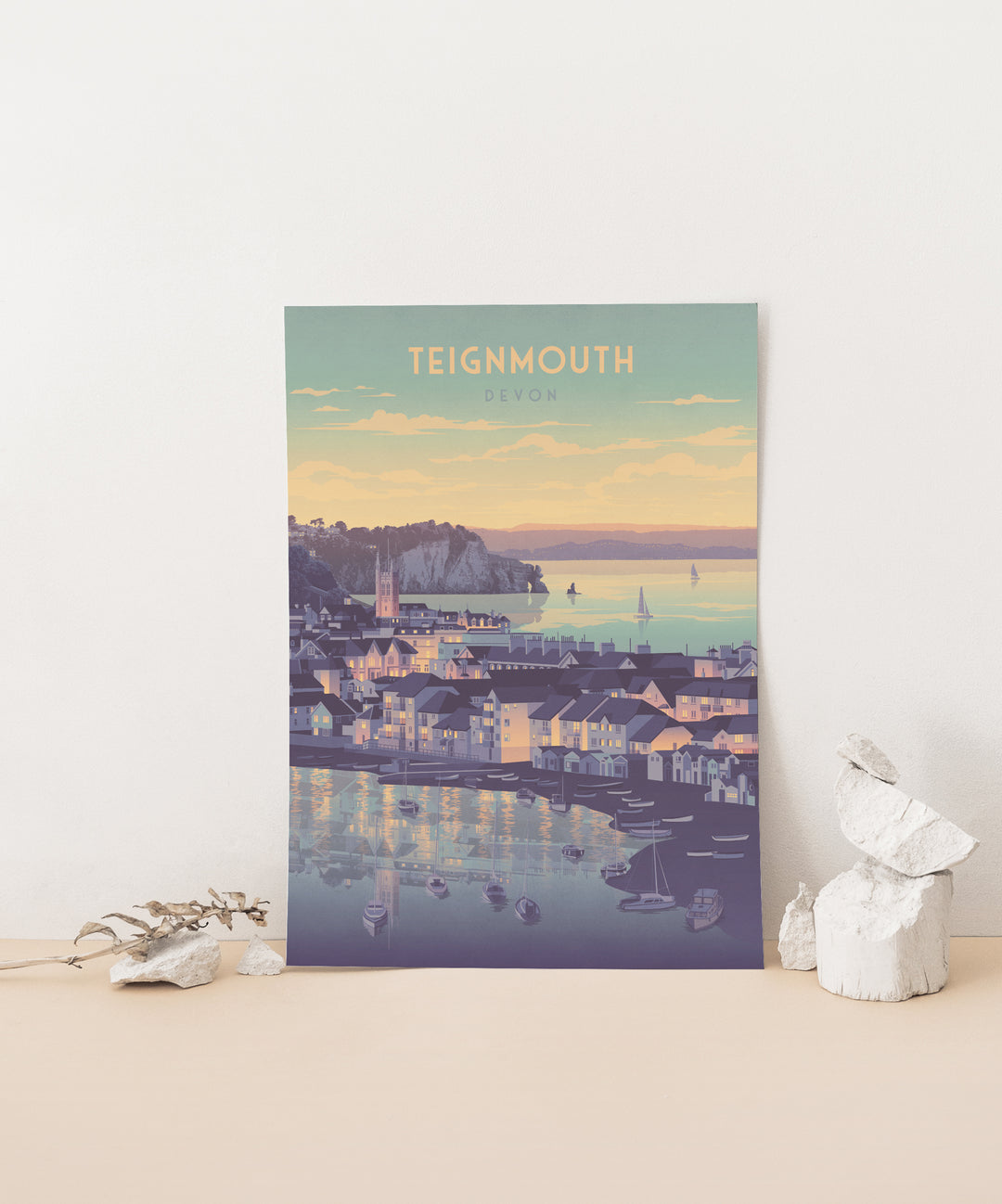 Teignmouth, Devon Seaside Travel Poster