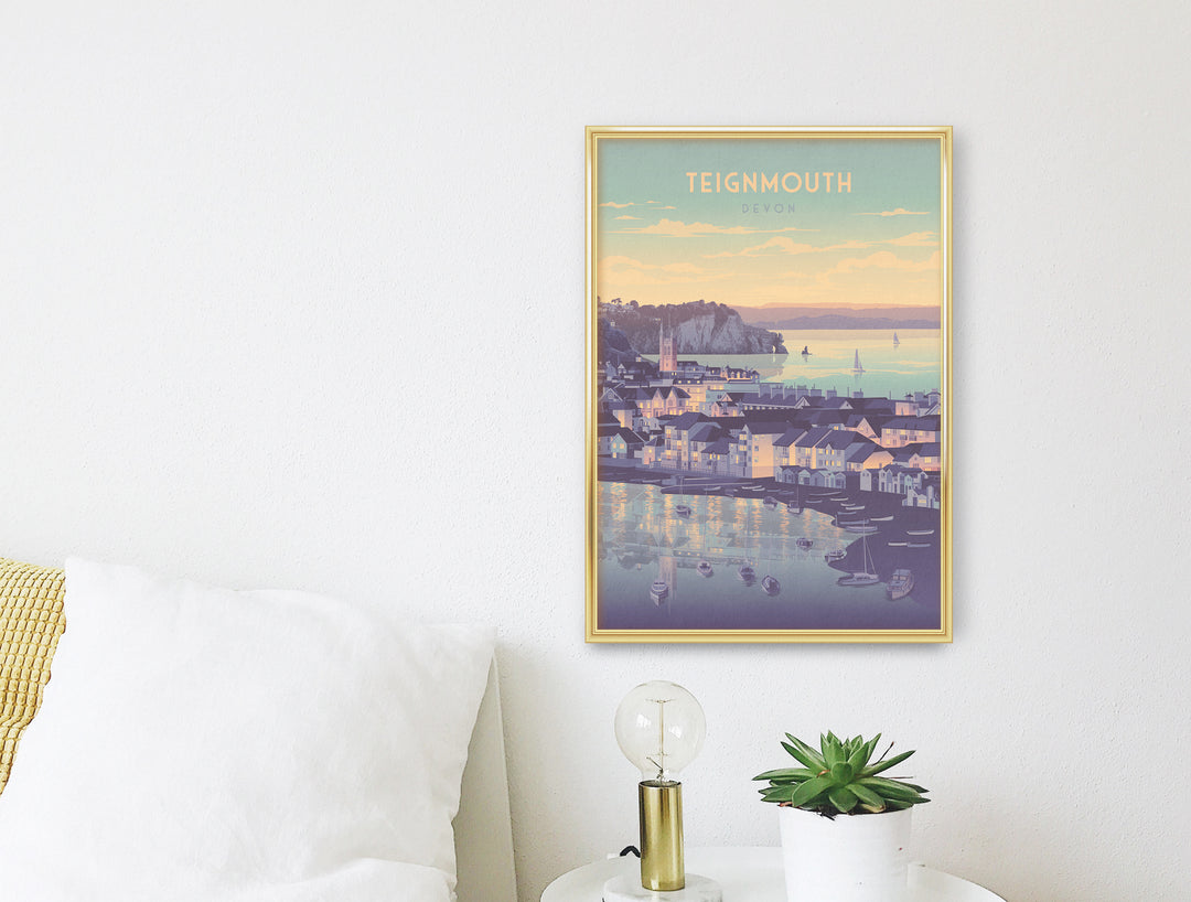 Teignmouth, Devon Seaside Travel Poster