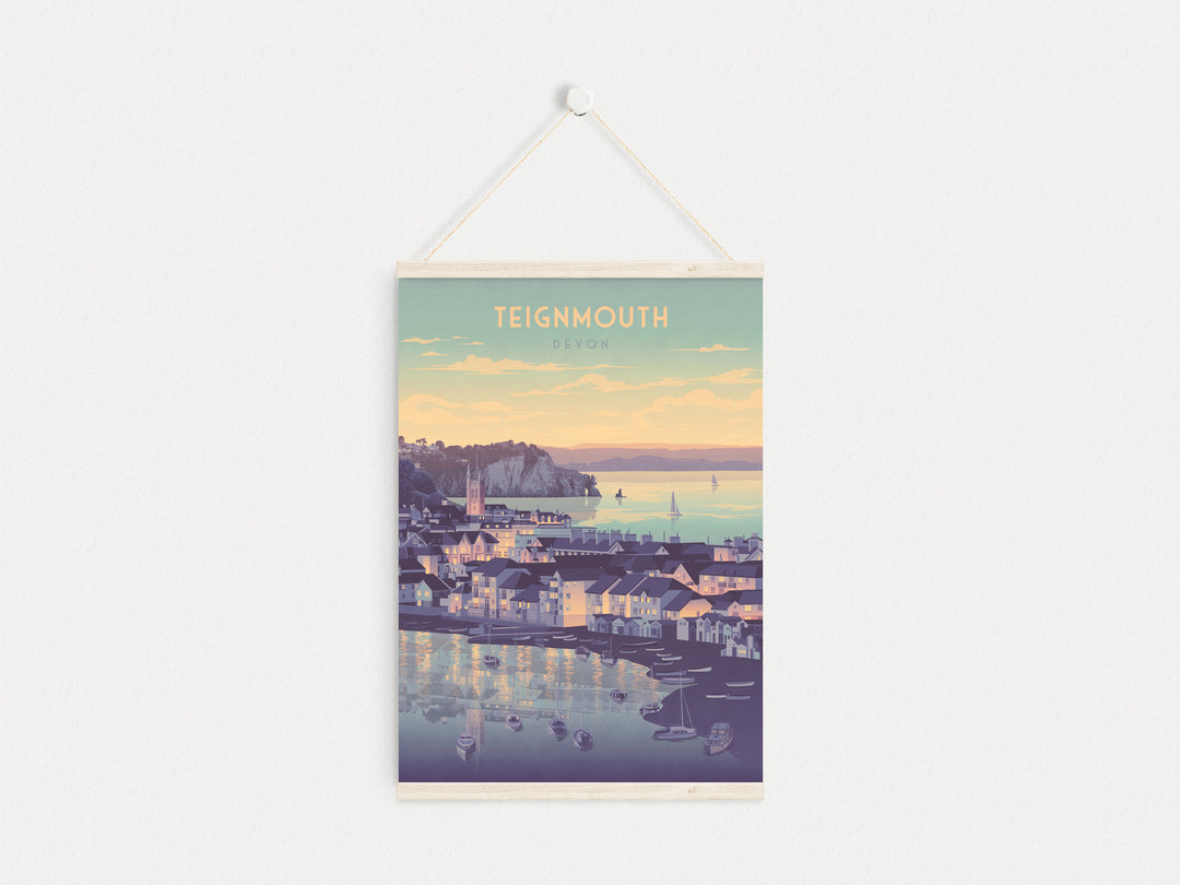 Teignmouth, Devon Seaside Travel Poster