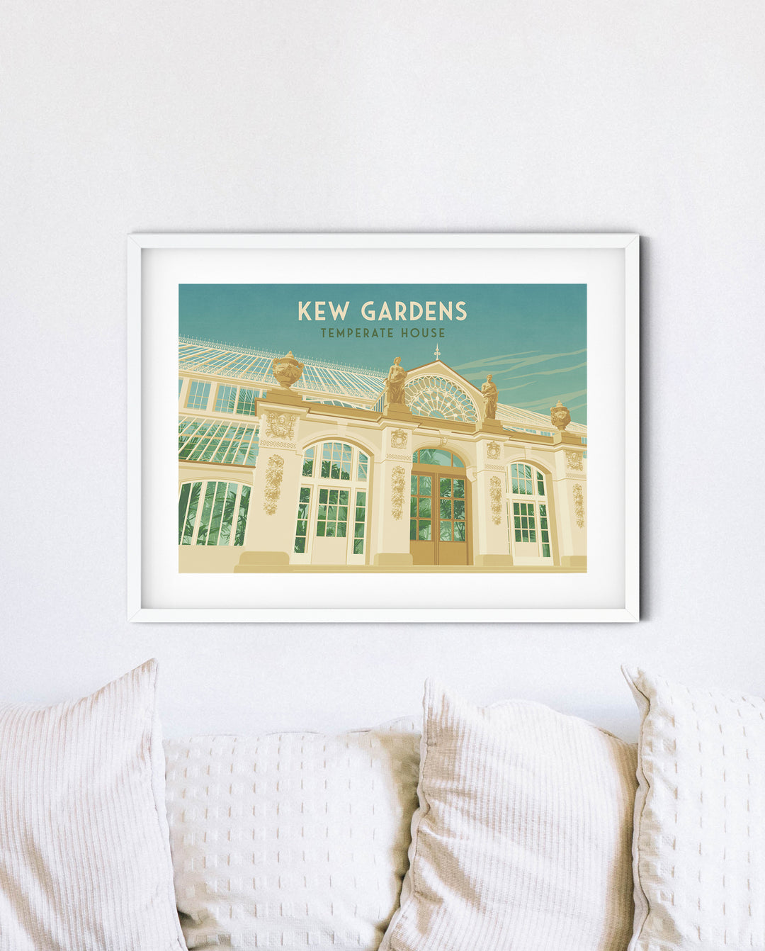 Kew Gardens Temperate House London Travel Poster