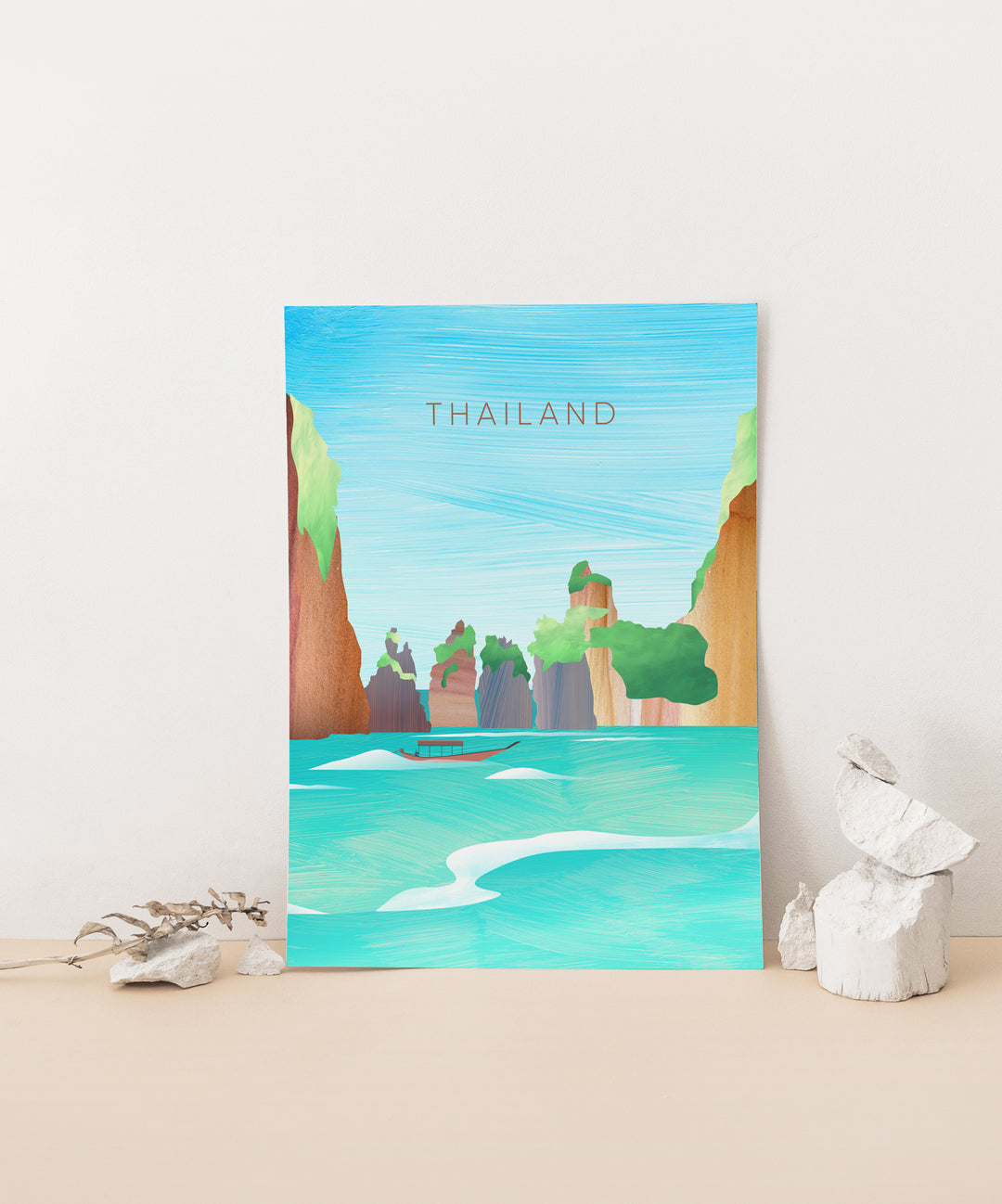 Thailand Minimal Travel Poster