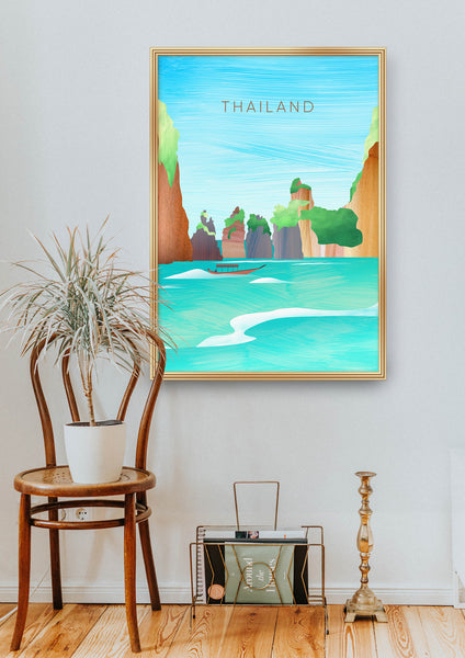 Thailand Minimal Travel Poster