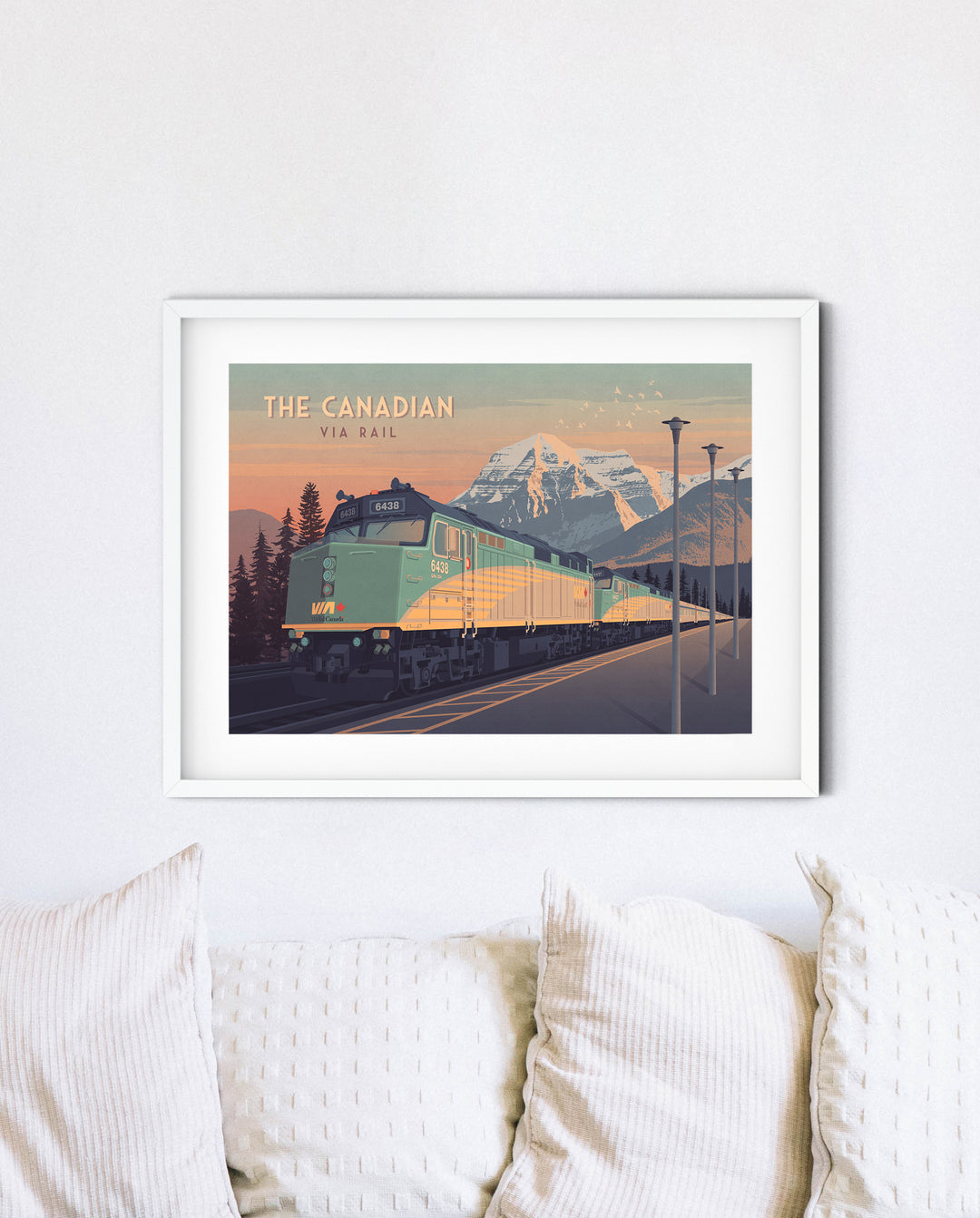 The Canadian Train Via Rail Travel Poster