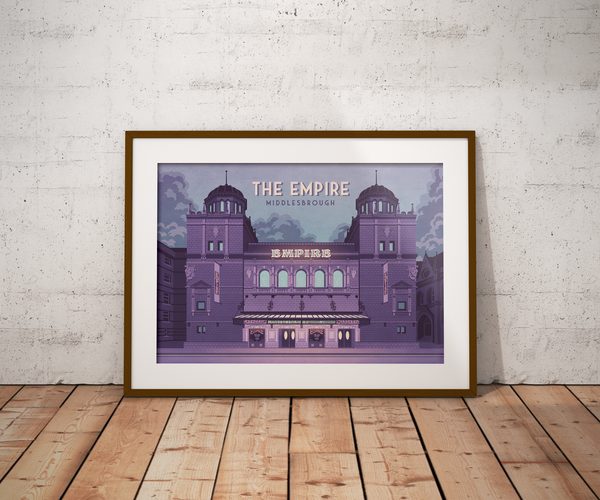 The Empire Middlesborough Travel Poster