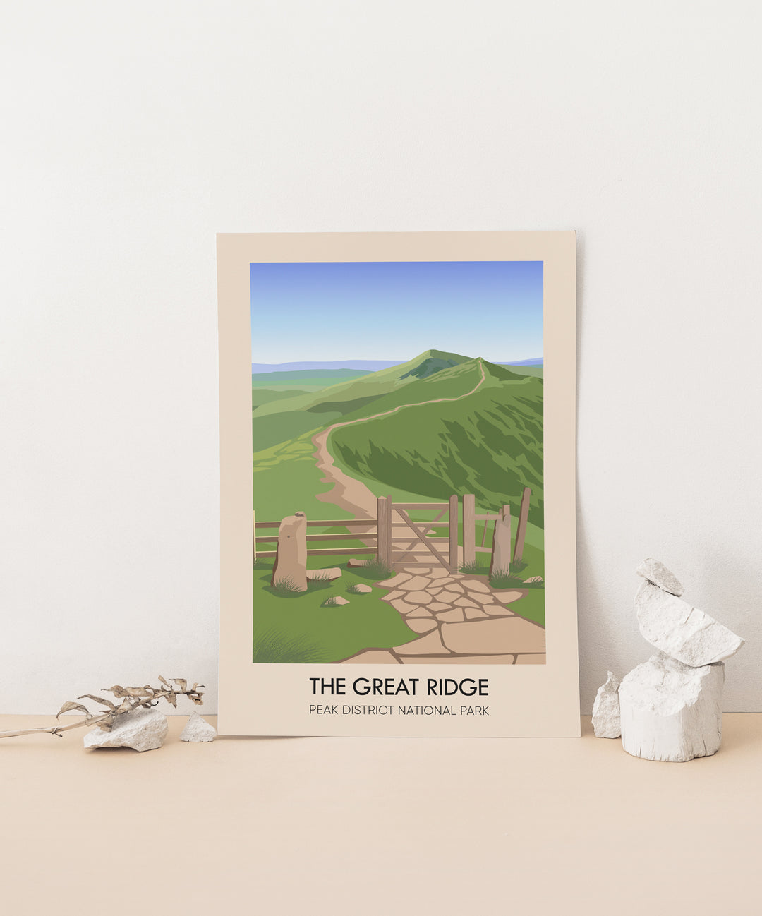 The Great Ridge Peak District Travel Poster