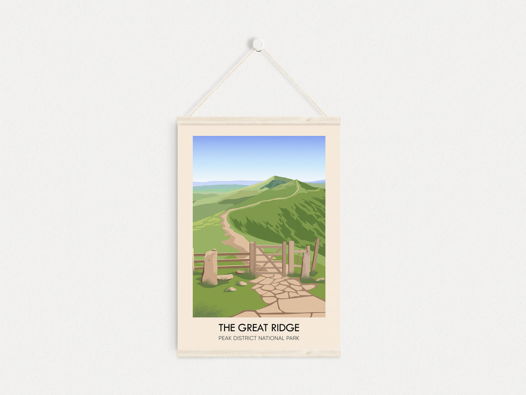 The Great Ridge Peak District Travel Poster