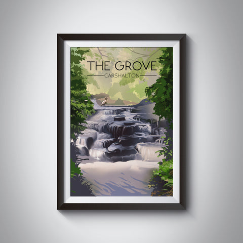 The Grove Carshalton Travel Poster