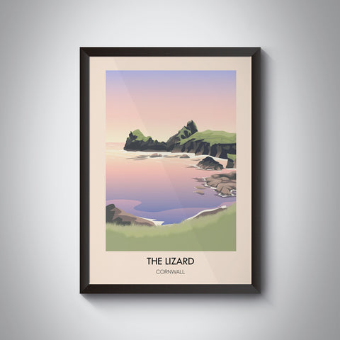 The Lizard Peninsular Cornwall Travel Poster
