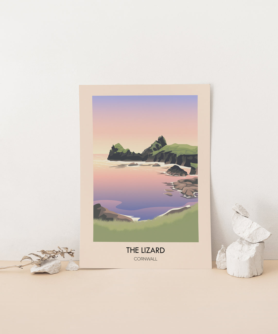 The Lizard Peninsular Cornwall Travel Poster