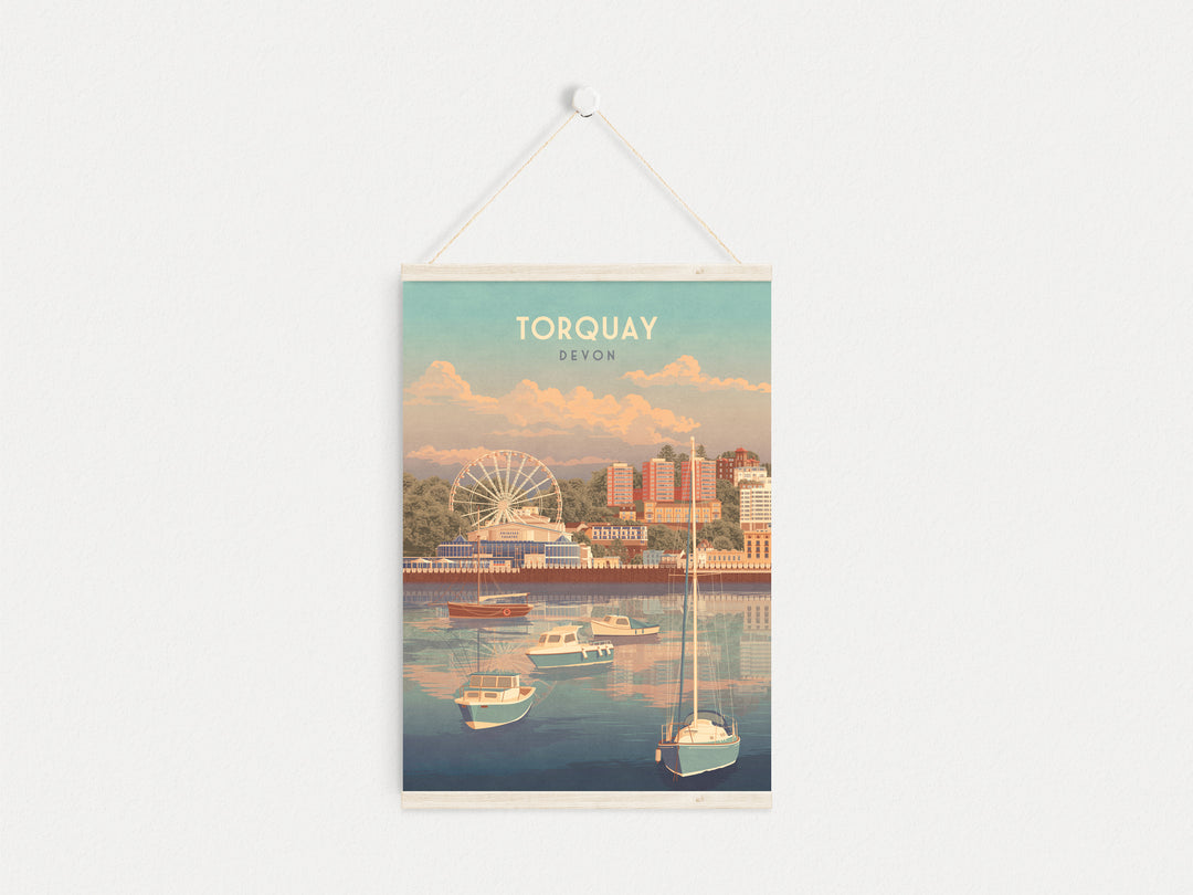 Torquay Devon Travel Poster