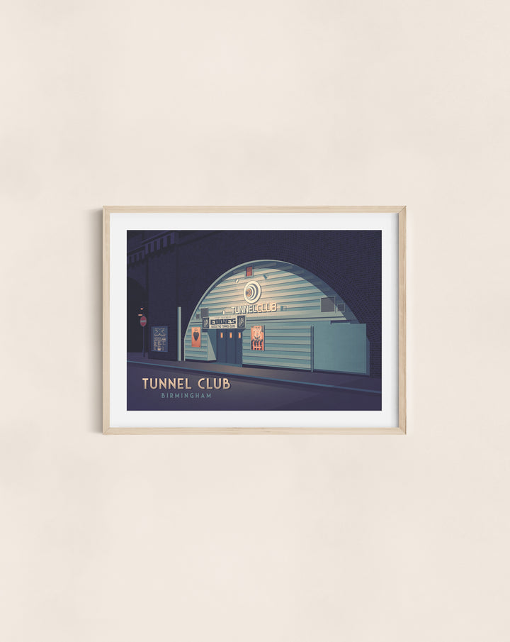 Tunnel Club Nightclub Birmingham Travel Poster