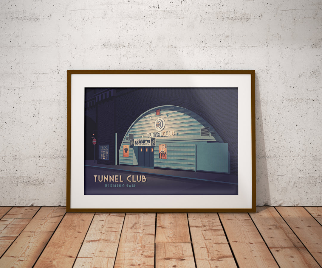 Tunnel Club Nightclub Birmingham Travel Poster