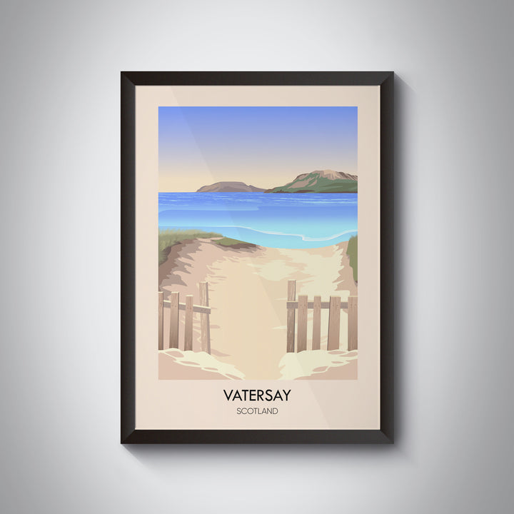 Vatersay Scotland Travel Poster