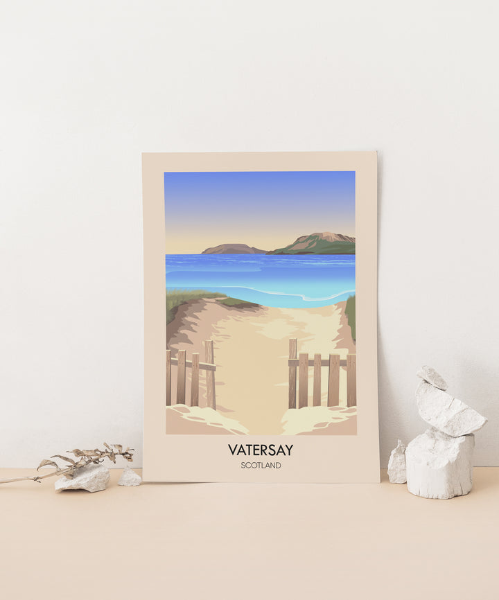 Vatersay Scotland Travel Poster