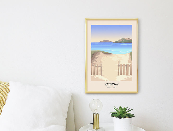 Vatersay Scotland Travel Poster