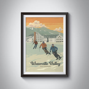 Waterville Valley New Hampshire Ski Resort Travel Poster