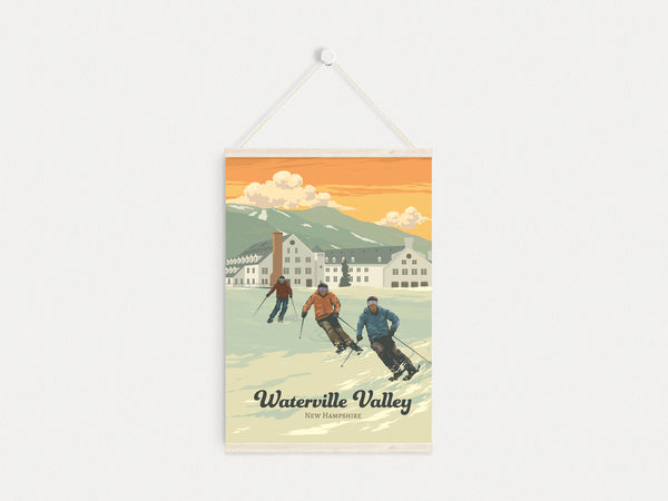 Waterville Valley New Hampshire Ski Resort Travel Poster