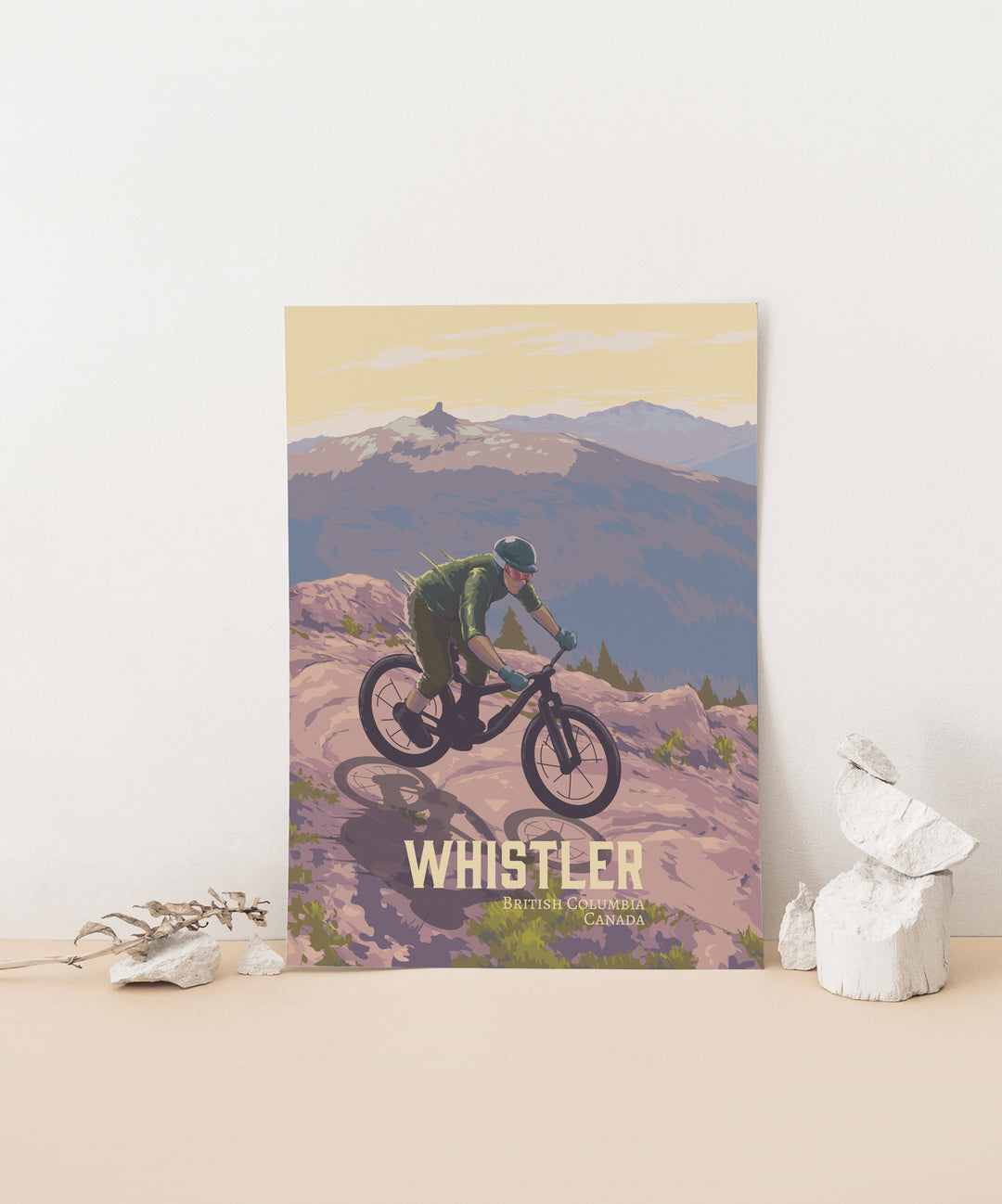 Whistler Canada Mountain Biking Travel Poster