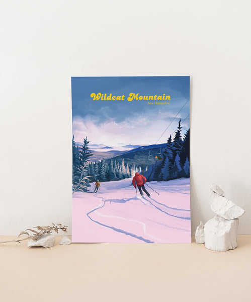 Wildcat Mountain Ski Resort Travel Poster