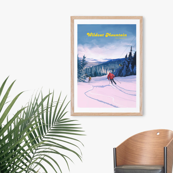 Wildcat Mountain Ski Resort Travel Poster