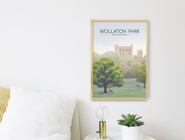 Wollaton Park Nottingham Travel Poster