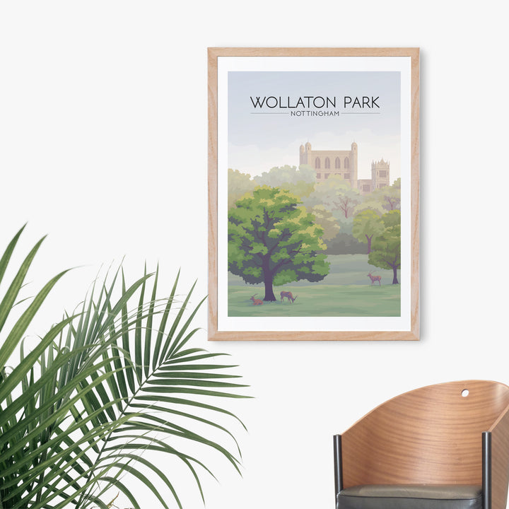 Wollaton Park Nottingham Travel Poster