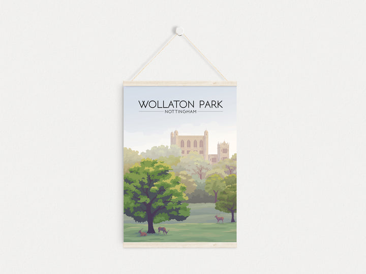 Wollaton Park Nottingham Travel Poster